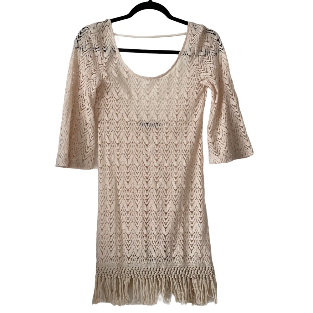 SOLD Foreign Exchange Crochet Mini Dress